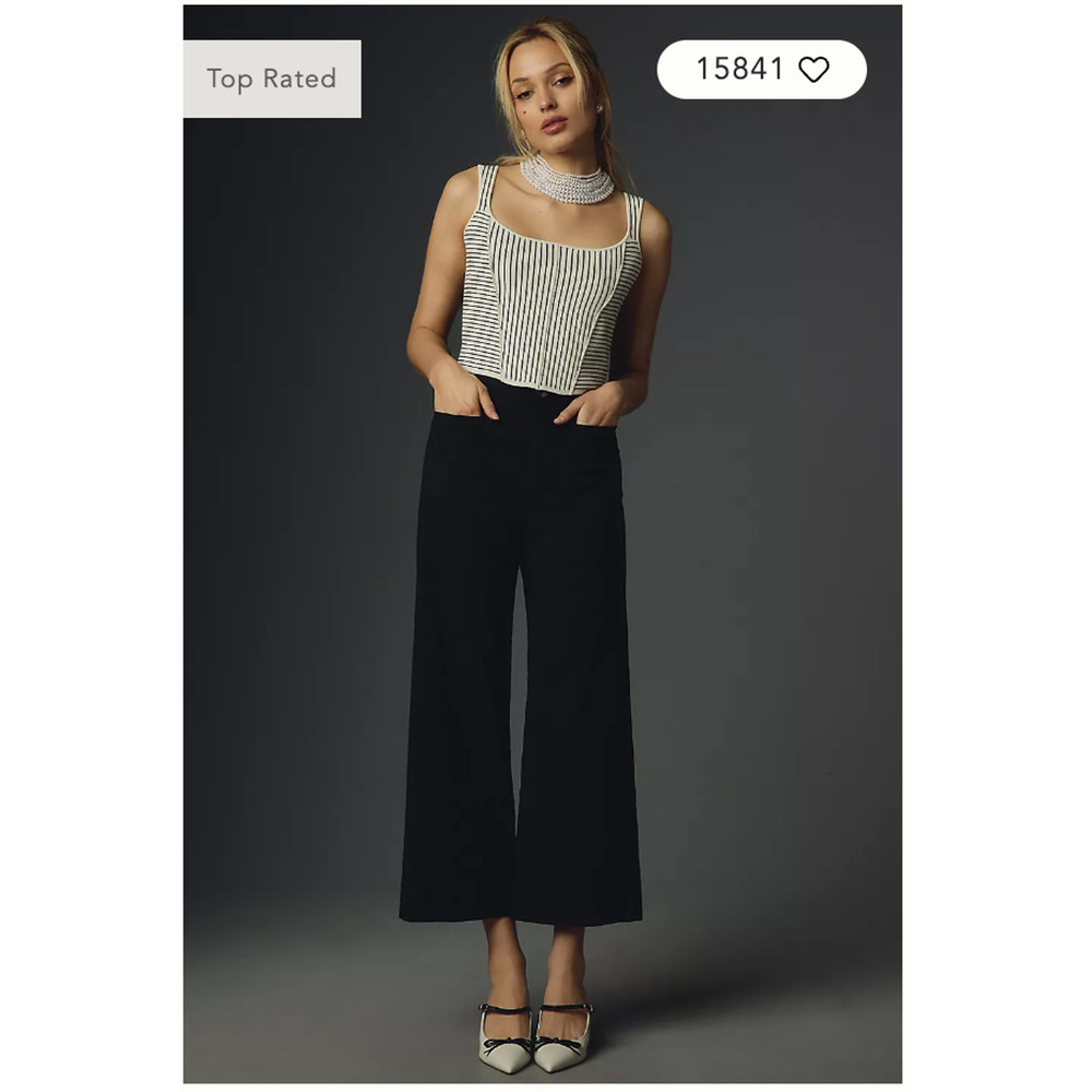 Anthropologie The Colette Cropped Wide-Leg Pants by Maeve 26